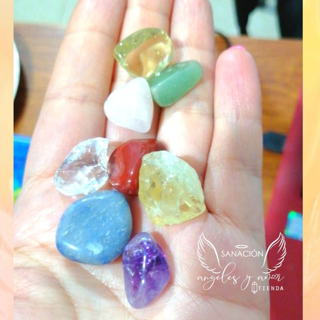 Kit De Piedras Naturales Relacionadas Con Los Chakras Sanaci N