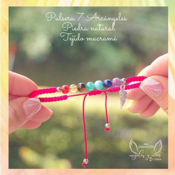 Pulsera 7 chakras en macramé - Imagen 2