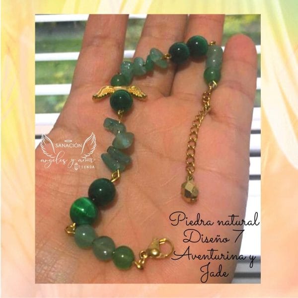 Pulsera en piedra natural personalizada - Imagen 4