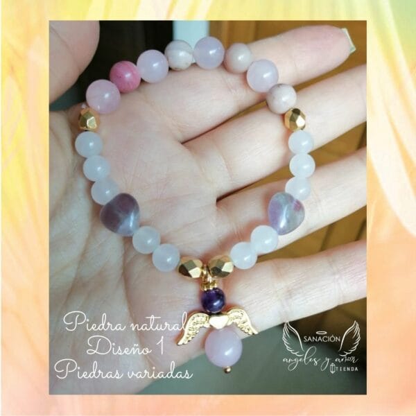 Pulsera en piedra natural personalizada - Imagen 3