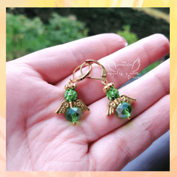 Aretes angelitos en murano 👼 - Imagen 2