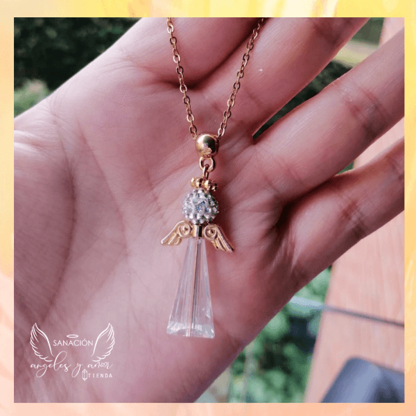 Cadena con dije angelito en murano 👼 - Imagen 3