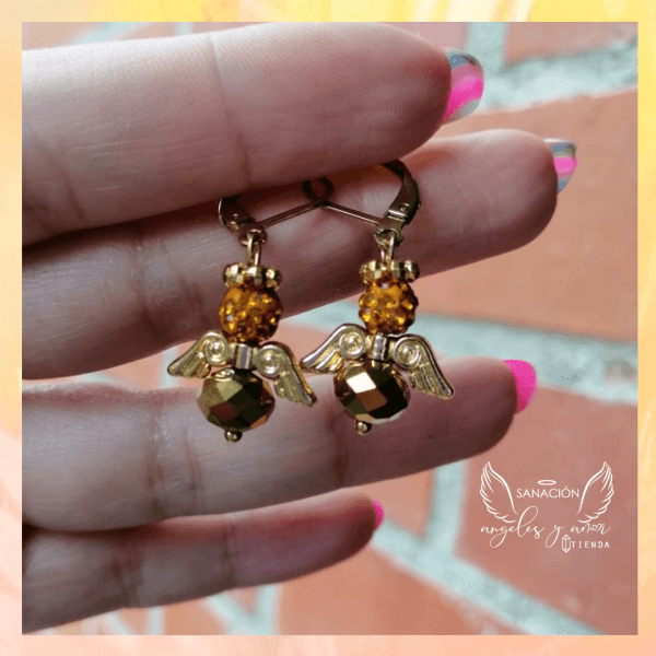 Aretes angelitos en murano 👼 - Imagen 3