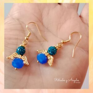 Aretes angelitos en murano 👼