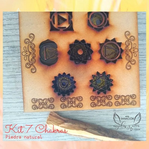 Kit de chakras con piedra natural en cajita. - Imagen 4