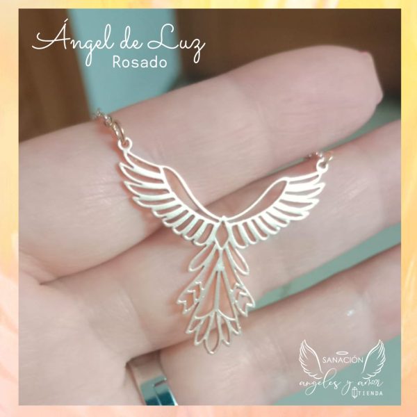 Ángel de Luz, dorado y rosado. - Imagen 2