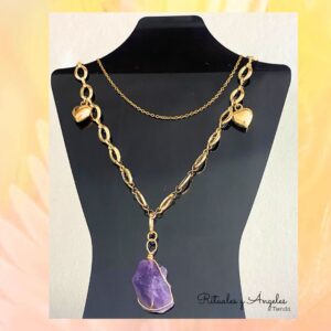 Cadena gruesa con amatista