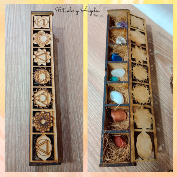 Kit de chakras en cajita rectangular