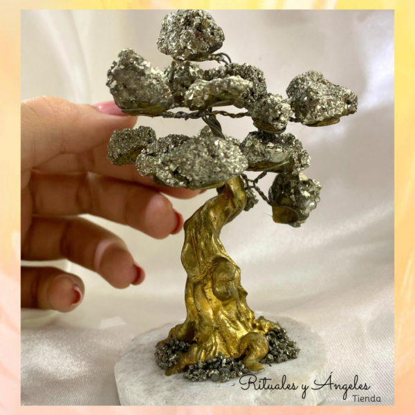Árbol de la Vida bonsái con cuarzos